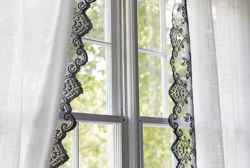 DIY Lace Curtains