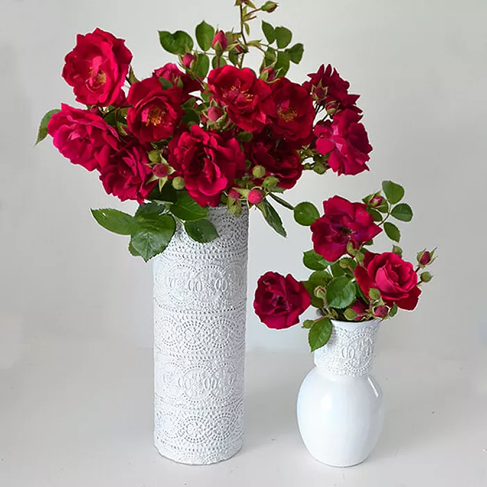 DIY Lace Vase