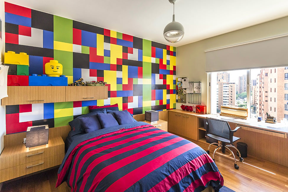 Classic Colors LEGO Room Design Idea