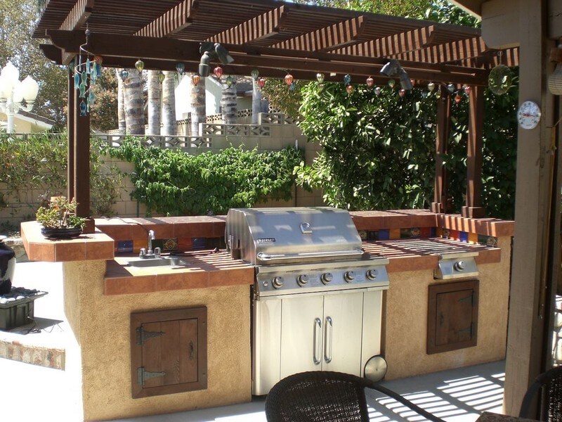 Barbecue Grill and Prep Station