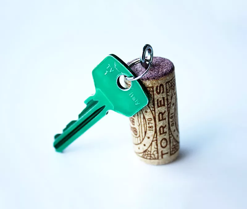  
Wine Cork Keychain from Handimania