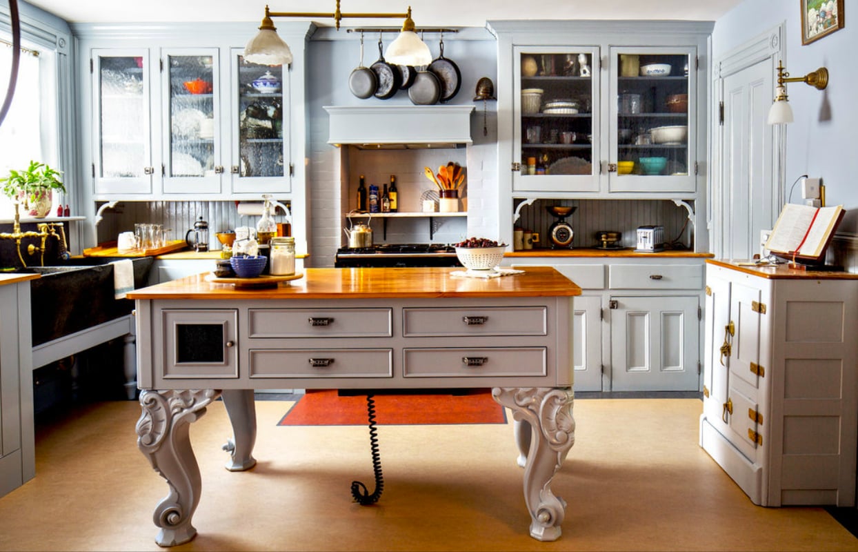 Elegance from the Baroque Period Kitchen Island
