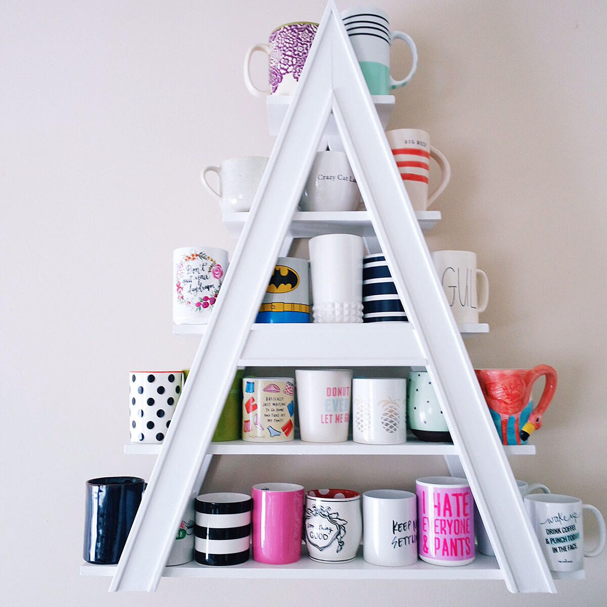 A-frame Mug Shelves