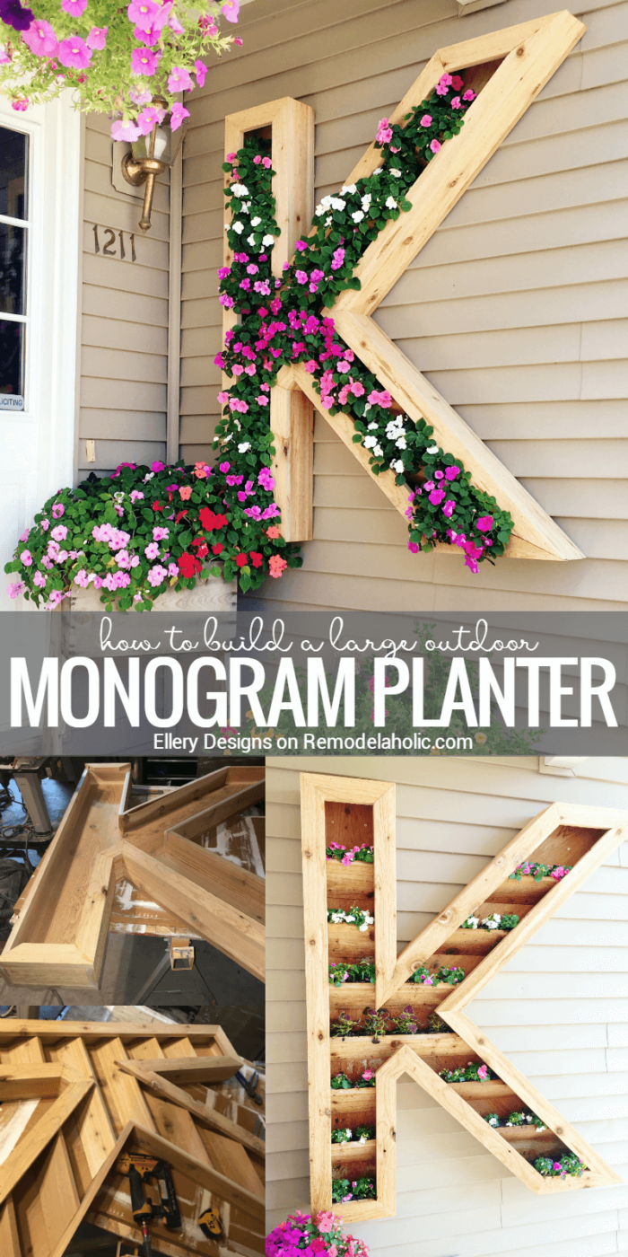 Pretty Monogram Planter Project for Spring