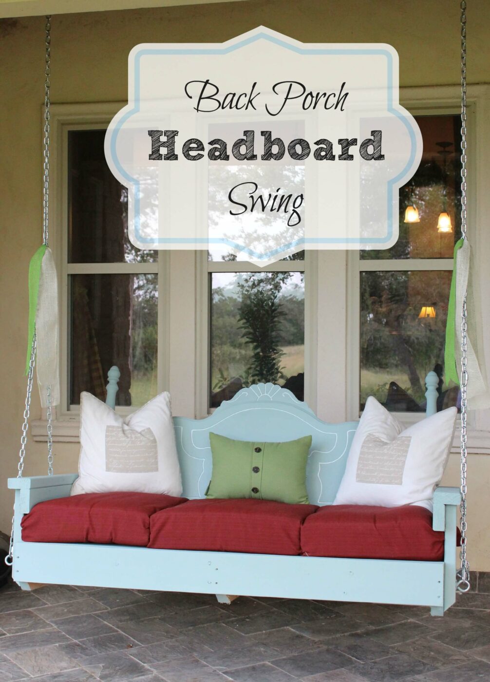 Charming Repurposed Headboard Swing