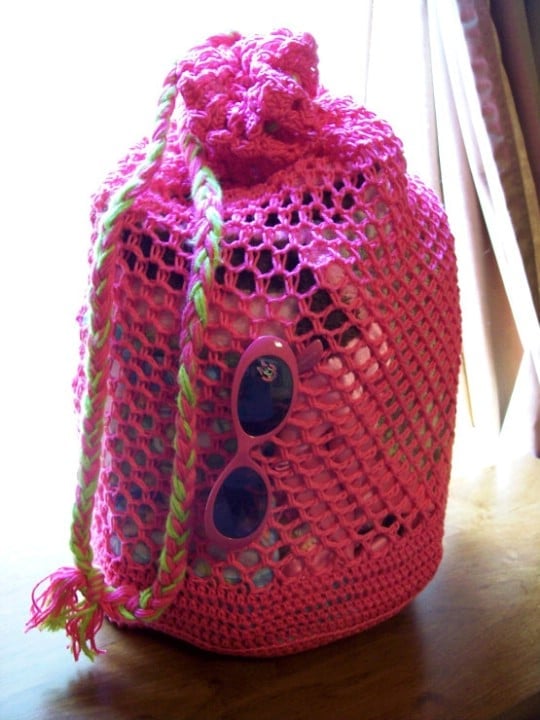 Roomy Crochet Beach Bag