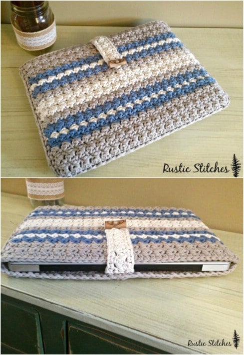 Easy Crochet Laptop Case