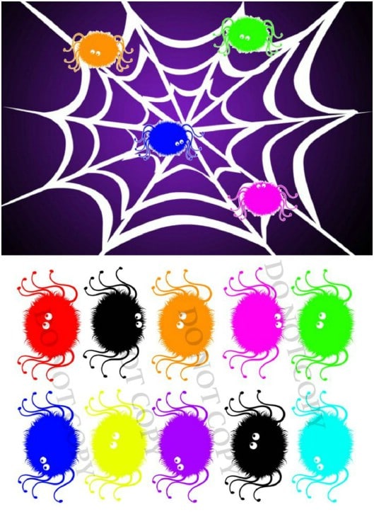 Pin The Spider On The Web Game