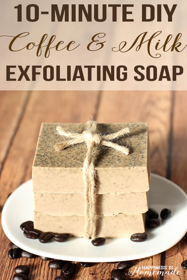 10-Minute Coffee and Milk Exfoliating Soap