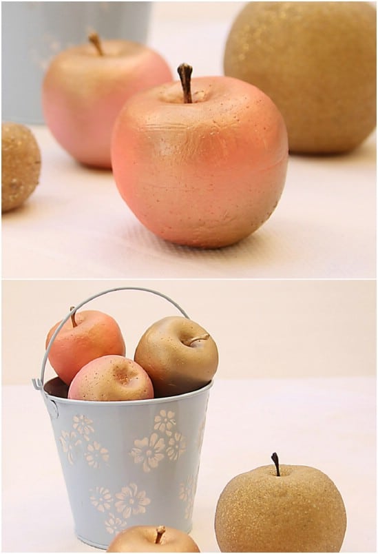 DIY Gilded Apples