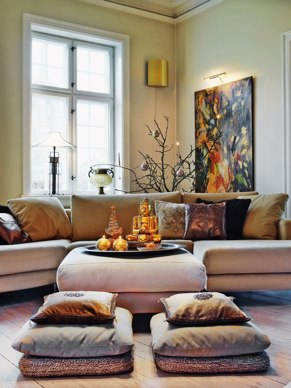 Asian-Inspired Living Room