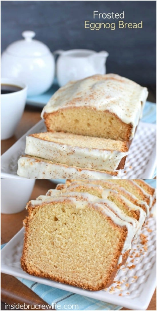 Frosted Eggnog Bread