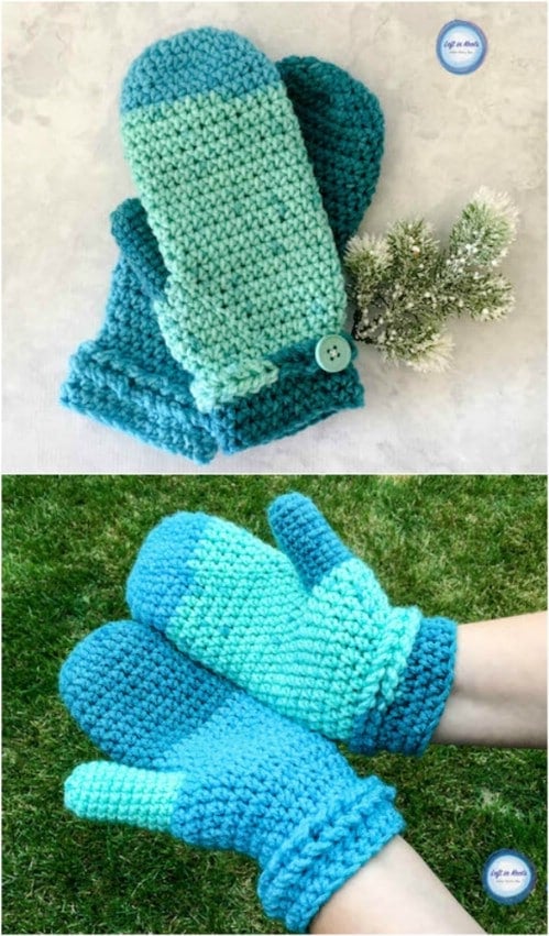 Crochet Frozen Fingers Mittens