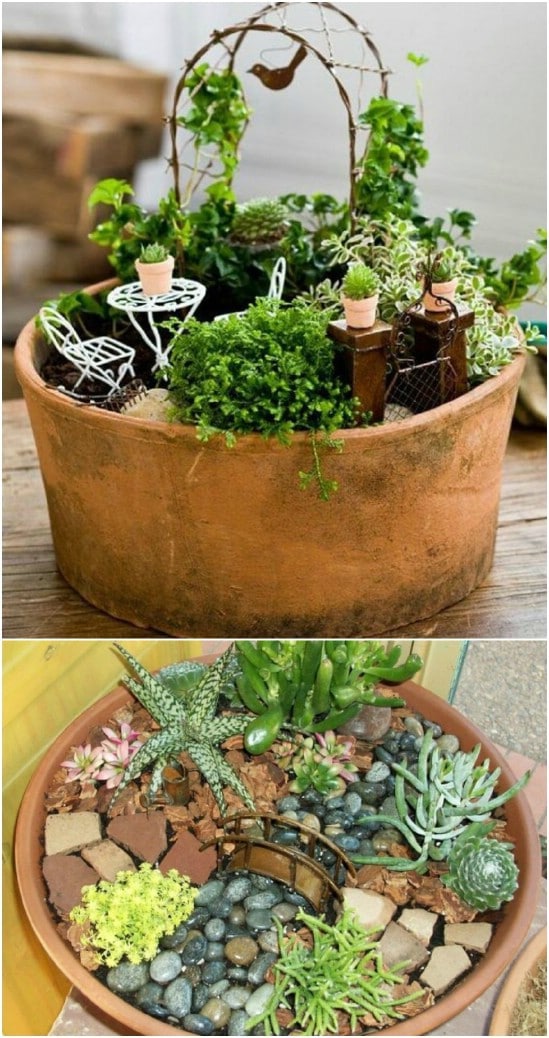 Romantic Fairy Garden In A Pot