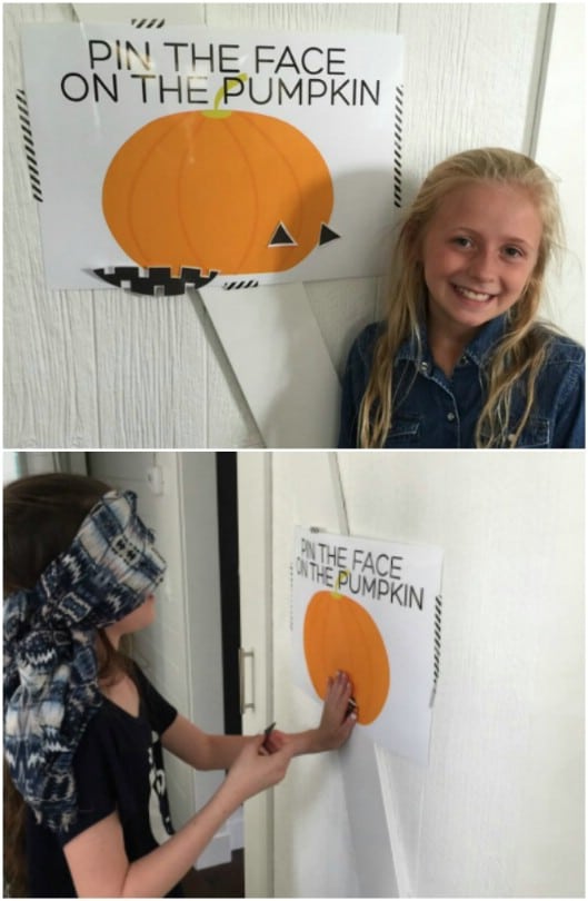 Pin The Face On The Pumpkin