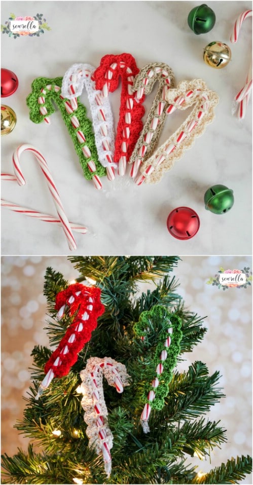 Crochet Candy Cane Covers
