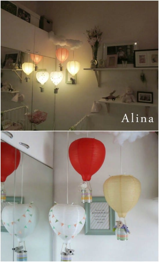 Cute DIY Hot Air Balloon Nightlight
