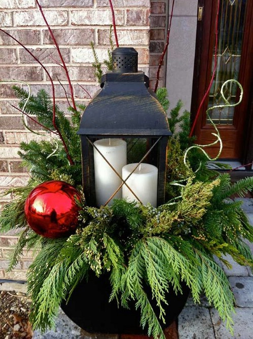 Oversized Ornament Lantern Planter