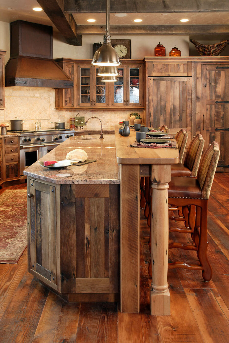 A Walk In The Woods Paneled Kitchen