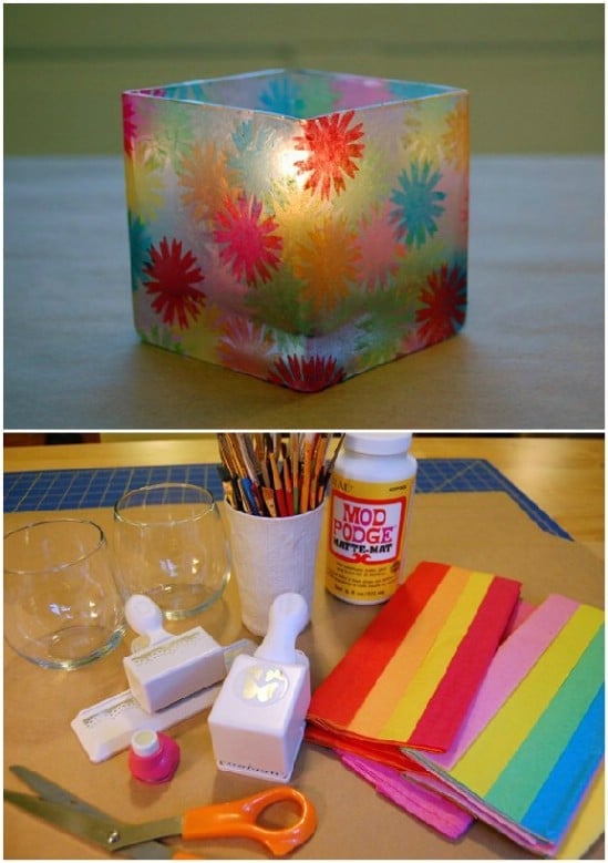 Beautiful Handmade Stained Glass Candles