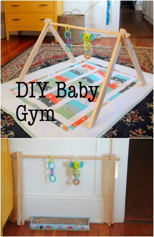 DIY Wooden Baby Gym