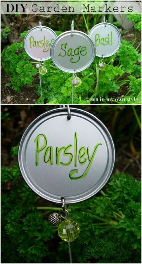 Blinged Out Upcycled OJ Can Markers