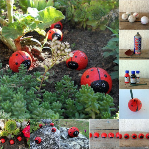 Adorable DIY Golf Ball Ladybugs