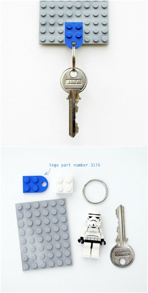 Easy DIY Lego Key Holder