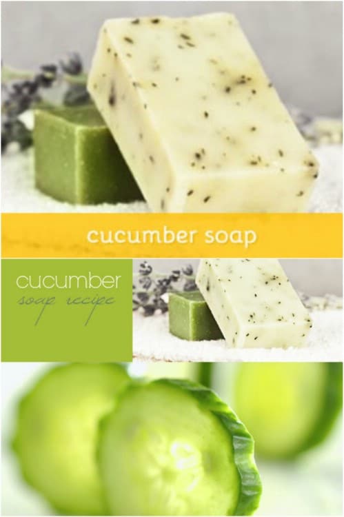 Decorative Cucumber Bar Soap
