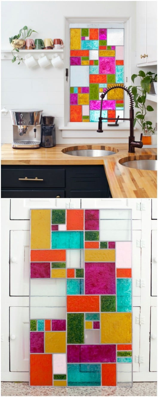 Tiffany Inspired DIY Stained Glass Windows