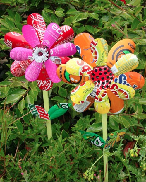 Upcycled Soda Can Flowers