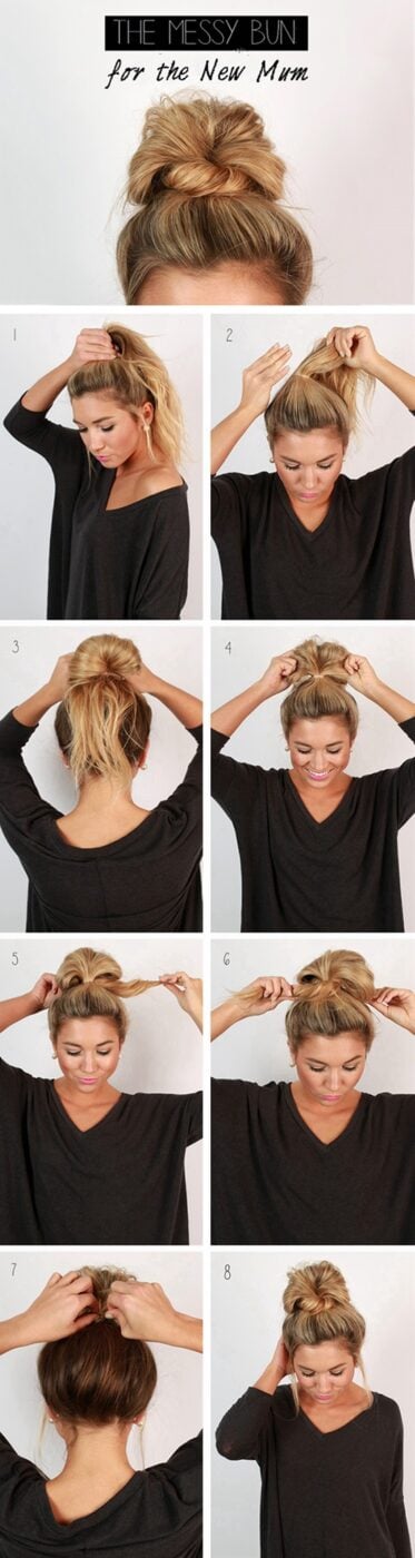 15 Five-Minute Hairstyles For Busy Mornings - Quick and Easy Hairstyles, Five-Minute Hairstyles For Busy Mornings, Five-Minute Hairstyles, easy hairstyles