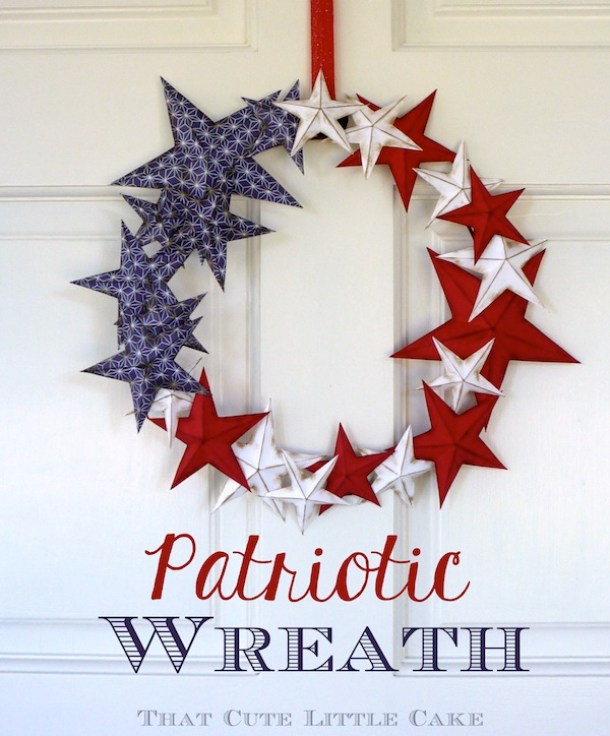 15 Amazing 4th of July Wreath Ideas (Part 1) - 4th of July Wreath Ideas, 4th of July Wreath, 4th of July diy wreath, 4th of July diy decor, 4th Of July Crafts