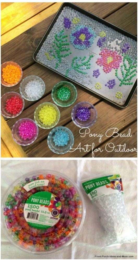 Melted Bead Stained Glass Art
