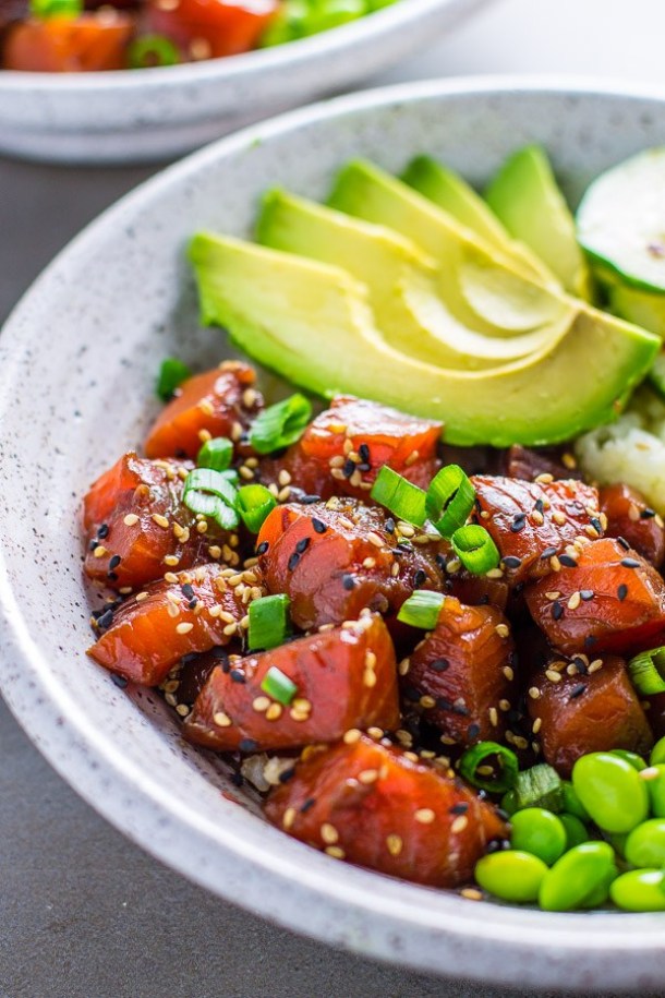 15 Quick and Delicious Poke Bowl Recipes to Add to Your Cooking Routine - smoothie bowl recipes, smoothie bowl breakfast, Poke Cake Recipes, Poke Bowl Recipes, Poke Bowl Recipe, Poke Bowl, Poke, Bowl Recipes, Bowl