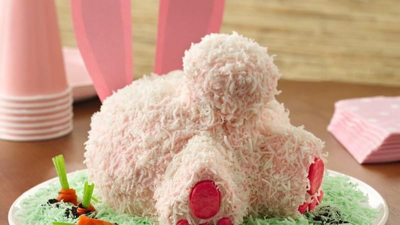 20+ Creative DIY Easter Bunny Cake Recipes --> DIY Bunny Butt Cake