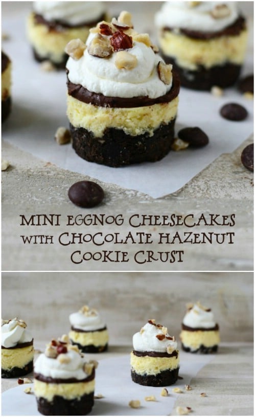 Eggnog And Hazelnut Cheesecake