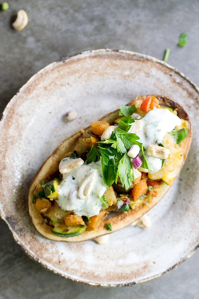 Instant pot vegan spring vegetable potato chaat + 15 Farmers market recipes to make in April! Delicious, vegetarian, (mostly) healthy spring recipes made with fresh, seasonal produce from your local farmers market or CSA bin. Eat local! // Rhubarbarians