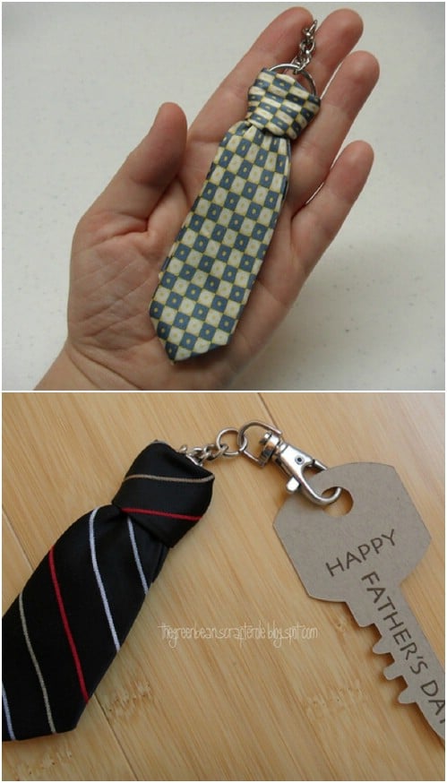 DIY Necktie Keychain