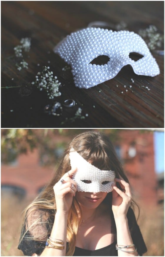 Easy DIY Pearl Mask