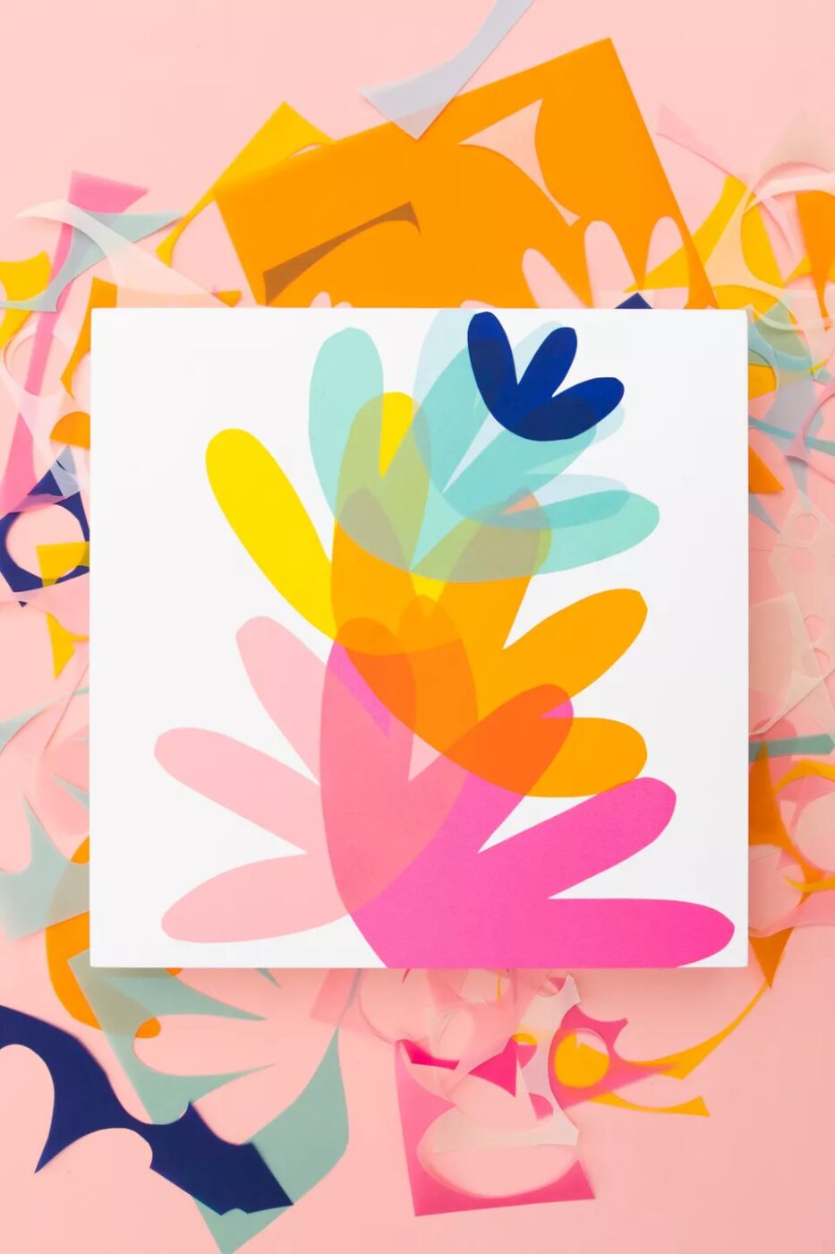 DIY Colorful Collage Wall Art