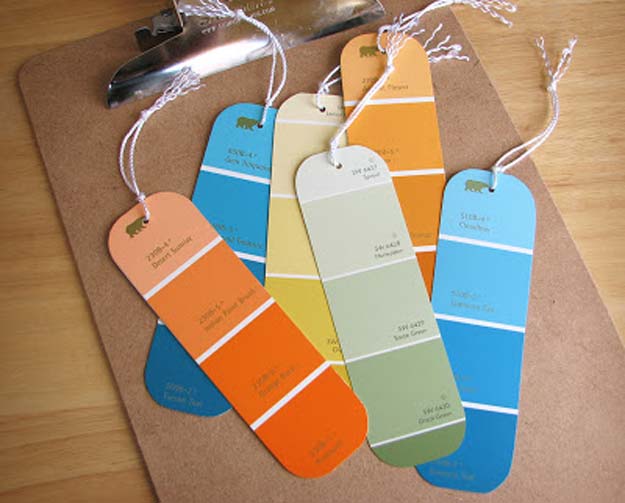 Paint Chips Bookmarks