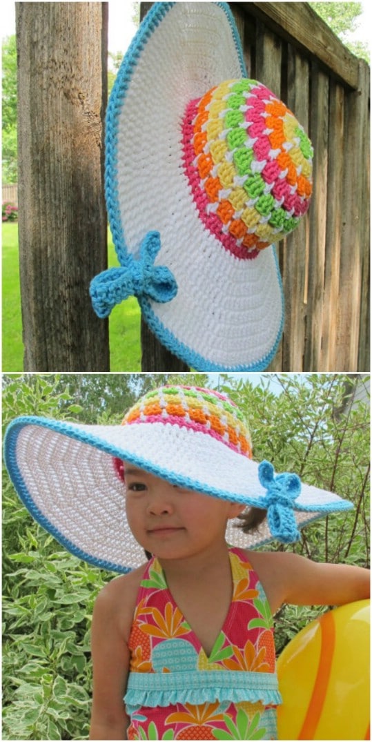 Easy Crochet Floppy Beach Hat