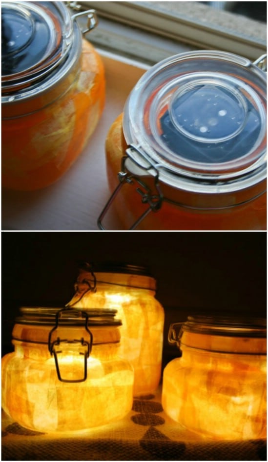 DIY Colorful Sunshine Jars