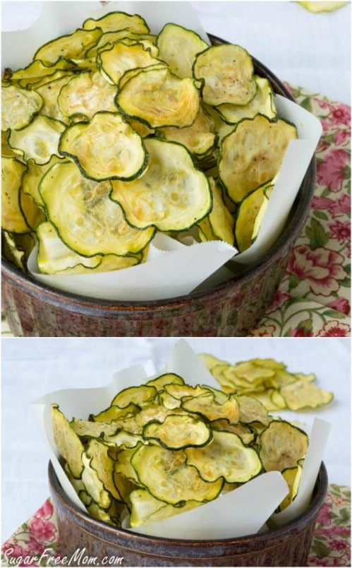 Homemade Salt And Vinegar Zucchini Chips