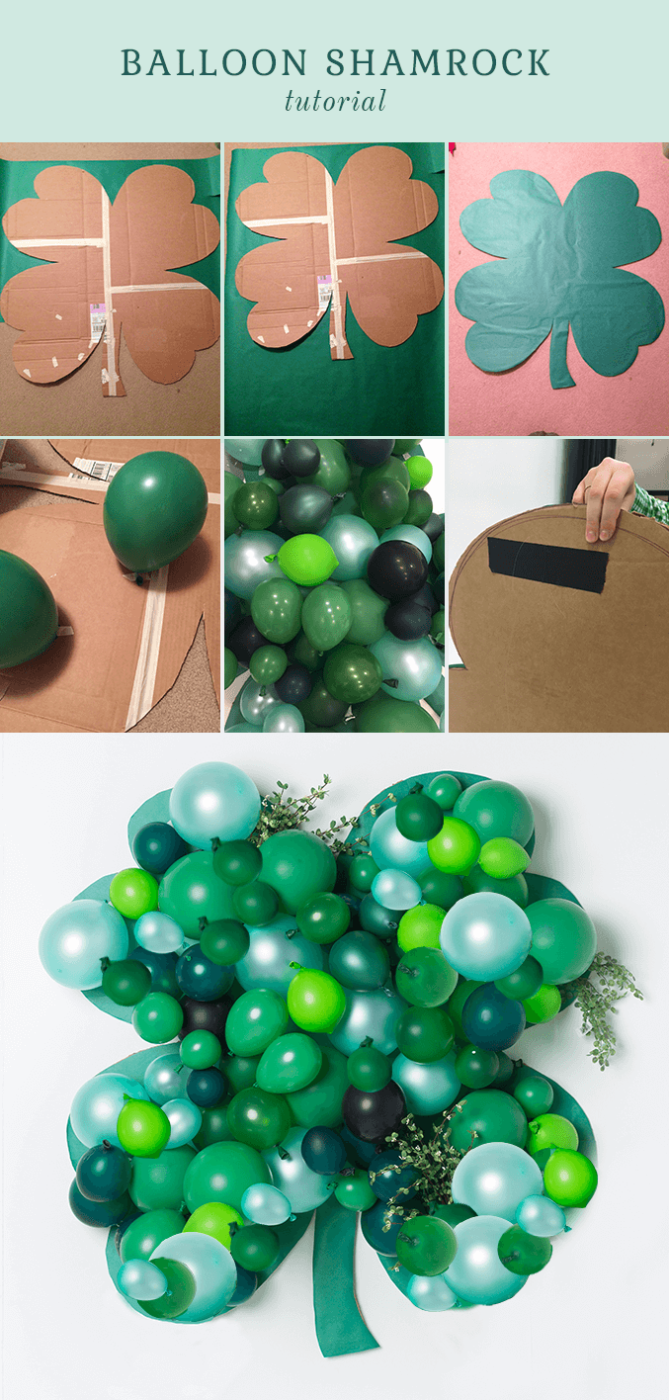 Super Easy DIY Balloon Shamrock