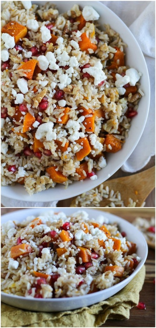 Citrus Brown Rice With Butternut Squash