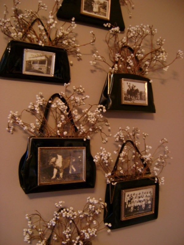 Gorgeous Display From Purses and Baby's Breath