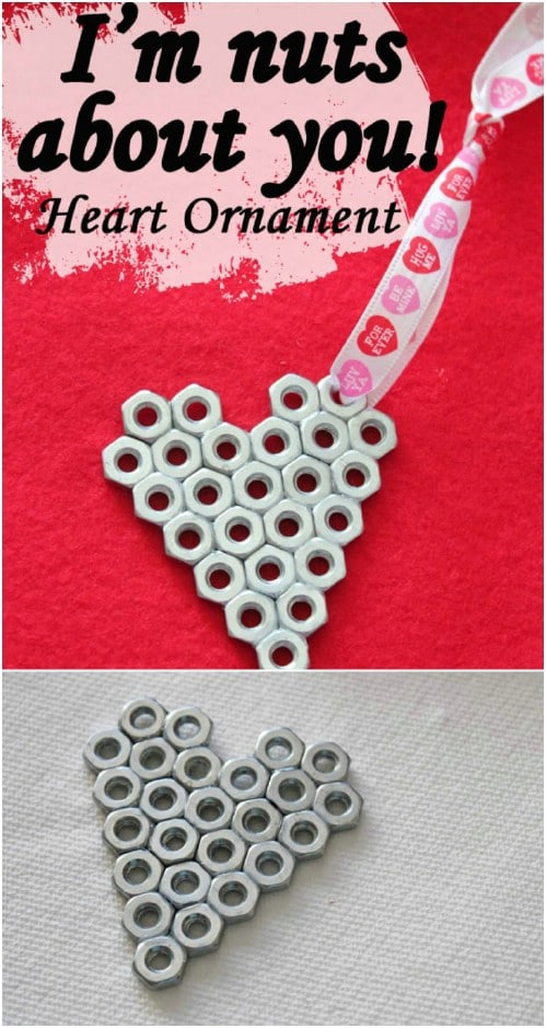 DIY Valentine Heart Ornament