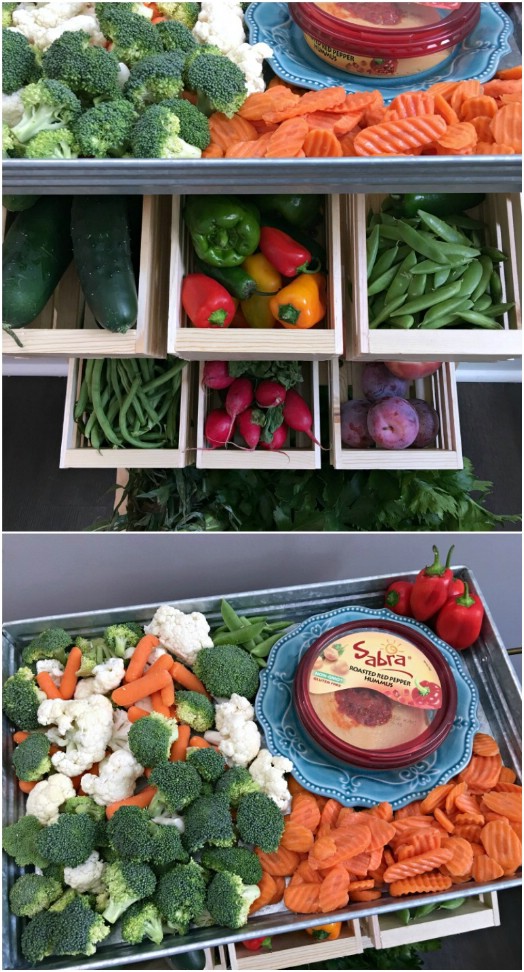 DIY Produce Stand With Veggie Platter